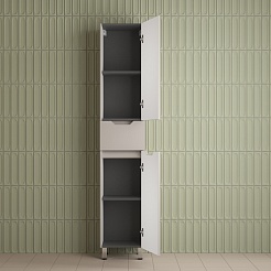 Style Line Шкаф пенал Остин 36 крем – фотография-4